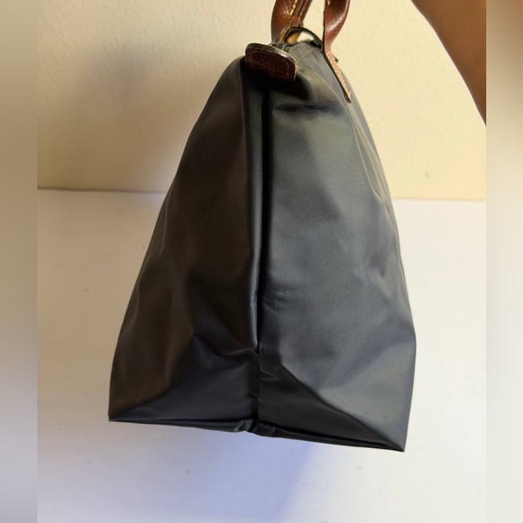 Longchamp Le Pliage Grey Nylon Tote Bag Short Handles - Picture 5 of 12